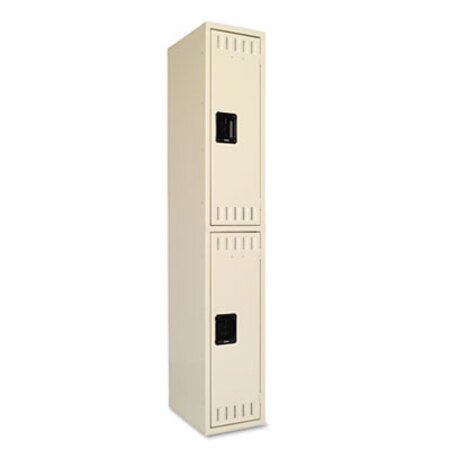 Tennsco Double Tier Locker, Single Stack, 12w x 18d x 72h, Sand - Each - TNN-DTS121836ASD-EA