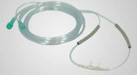 Vyaire Medical Nasal Cannula with Ear Cushions Continuous Flow AirLife® Adult Curved Prong / NonFlared Tip - Case of 50 - FM2699-CS
