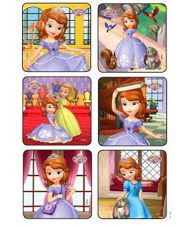 Medibadge Disney® 75 per Unit Sofia the First Disney Princess Sticker - Roll of 1 - 1518-RL