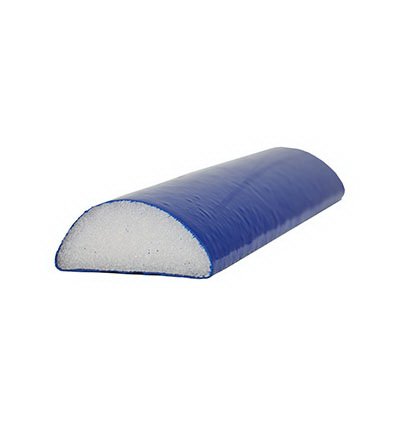 Fabrication Enterprises CanDo® Half-Round Therapy Foam Roller Jumbo Blue PE Foam / TufCoat 4 X 12 Inch - Each - 30-2246-EA