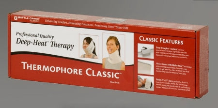 Battle Creek Moist Heating Pad Thermophore® Classic™ Neck / Jaw / Sinus Petite Cotton Blend Cover Reusable - Each - 077-EA