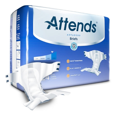 Attends Healthcare Products Unisex Adult Incontinence Brief Attends® Advanced Large Disposable Heavy Absorbency - Case of 72 - DDC30-CS