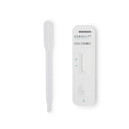McKesson Reproductive Health Test Kit McKesson Consult™ Fertility Test hCG Pregnancy Test Serum / Urine Sample 25 Tests CLIA Waived for Urine / CLIA Moderate Complexity for Serum - KT/1 - 5002-KT