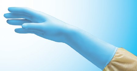 Innovative Healthcare Corp Exam Glove NitriDerm® EC Medium Sterile Pair Nitrile Extended Cuff Length Smooth Blue Chemo Tested - Case of 200 - 114200-CS