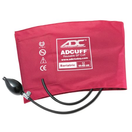 American Diagnostic Corp Reusable Blood Pressure Cuff and Bulb Diagnostix™ 44 to 66 cm Arm Nylon Cuff Bariatric Cuff - Each - 865-12BXBD-EA