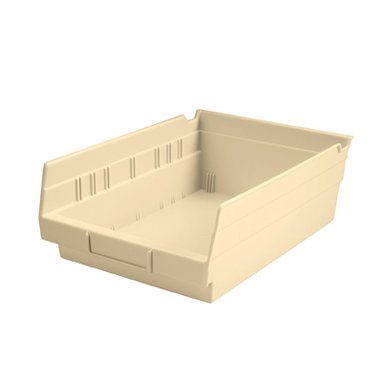 Health Care Logistics Shelf Bin Ivory Plastic 4 X 8-3/8 X 11-5/8 Inch - Each - 1447I-EA