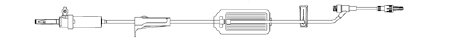 Intuvie LLC IV Pump Set Z-800 Pump 1 Port 20 Drops / mL Drip Rate 0.2 Micron Filter 105 Inch Tubing Solution - Case of 50 - A2-80071-DF-CS
