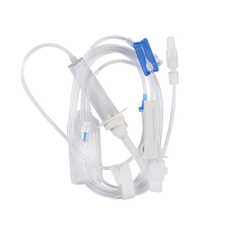 Intuvie LLC IV Pump Set Z-800 Pump 2 Ports 20 Drops / mL Drip Rate 0.2 Micron Filter 105 Inch Tubing Solution - Case of 50 - B2-70072-F-CS