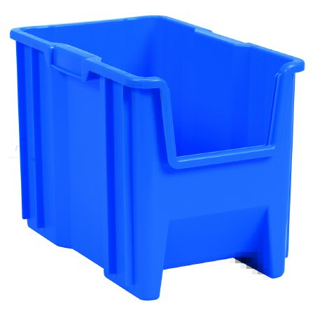 Akro-Mils Stackable Storage Bin Stak-N-Store Blue Plastic 10-7/8 X 12-1/2 X 17-1/2 Inch - Case of 4 - 13014BLUE-CS