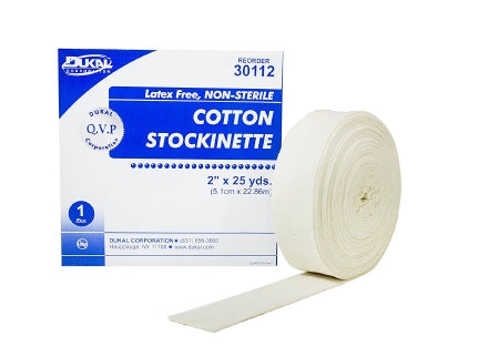 Dukal Stockinette Tubular Dukal™ 2 Inch X 25 Yard Cotton NonSterile - Case of 6 - 30112-CS
