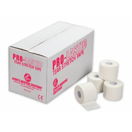 Patterson Medical Supply Athletic Tape Pro-Lastic White 2 Inch X 7-1/2 Yard Backcloth NonSterile - Box of 1 - 283005-BX