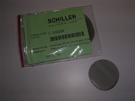 Schiller America Spirometer Replacement Filter - Box of 10 - 2.100026-BX