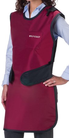 Wolf X-Ray X-Ray Apron Black Easy Wrap Style X-Large - Each - 65026TC-TB-25-EA