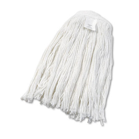 Boardwalk® Cut-End Wet Mop Head, Rayon, No. 24, White - Each - BWK-2024REA-EA