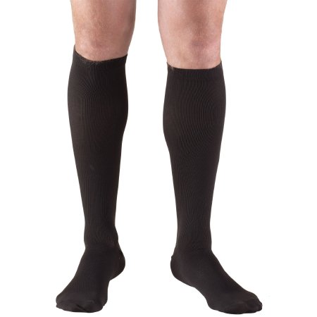 Truform Compression Socks Truform® Knee High Medium Black Closed Toe - Each - 1943-BL-MED-EA