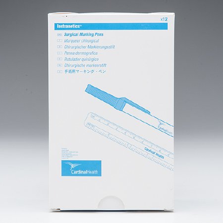 Cardinal Skin Marker Gentian Violet Regular Tip Ruler Sterile - Box of 12 - 212WPRA-BX