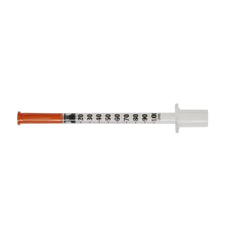 BD Standard Insulin Syringe with Needle Ultra-Fine™ Lo-Dose™ 1 mL 1/2 Inch 27 Gauge NonSafety Regular Wall - Case of 200 - 324705-CS