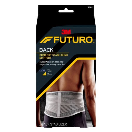 3M Back Support 3M™ Futuro™ Comfort Stabilizing Large / X-Large Hook and Loop Closure 39 to 50 Inch Waist Circumference Adult - Case of 2 - 46816ENR-CS