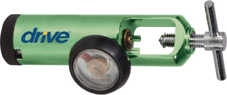 Drive Medical Drive™ Pediatric Oxygen Regulator Click Style 0 - 4 LPM Barb Outlet CGA-870 - Each - 18300GN-EA