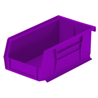 Health Care Logistics Storage Bin HCL® Super Tough Purple Plastic 3 X 4-1/8 X 7-3/8 Inch - Each - 1405PP-EA