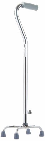 Patterson Medical Supply Small Base Quad Cane Days® Aluminum 30 to 39 Inch Height Silver - Each - 081561794-EA