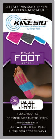 Fabrication Enterprises Kinesiology Tape Kinesio® Pink / Blue 1 X 8 X 12 Inch Cotton NonSterile - Case of 20 - 24-4935-20-CS