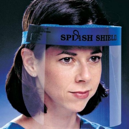Splash Shield Face Shield Splash Shield™ One Size Fits Most Full Length Anti-fog Disposable NonSterile - Case of 144 - 4505A-CS