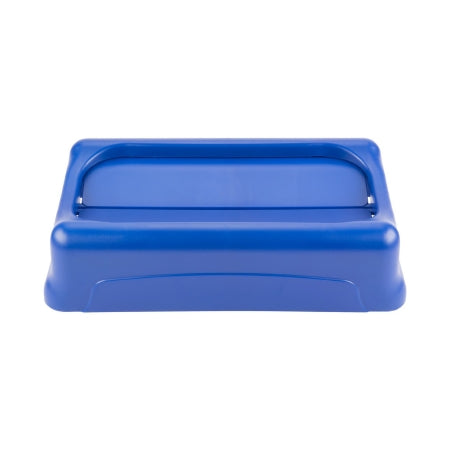 RJ Schinner Co Trash Can Lid Slim Jim® 5 X 11-1/2 X 20-1/2 Inch, Blue, Plastic, Rectangular, Swing - Case of 4 - FG267360BLUE-CS