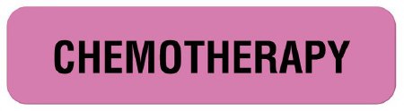 United Ad Label Pre-Printed Label UAL™ Warning Label Pink Paper Chemotherapy Black Biohazard 5/16 X 1-1/4 Inch - Each - ULHN119-EA