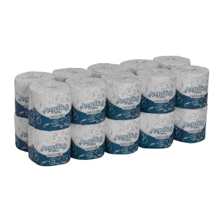 Georgia Pacific Toilet Tissue Angel Soft Ultra Professional Series® White 2-Ply Standard Size Cored Roll 400 Sheets 4 X 4-1/2 Inch - Case of 8000 - 1632014-CS