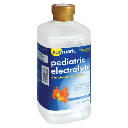McKesson Oral Electrolyte Solution sunmark® Unflavored 33.8 oz. Electrolyte - Each - 49348057141-EA