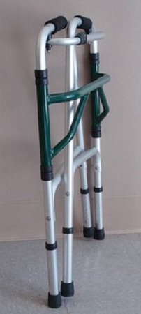 Newmatic Medical Single Release Walker Adjustable Height Aluminum Frame 250 lbs. Weight Capacity 32 to 36 Inch Height - Each - 12305-EA