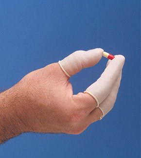 Fisher Scientific Finger Cot Large 2-3/4 Inch Length Powder Free Nitrile NonSterile - Box of 720 - 19017535C-BX