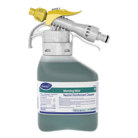 Lagasse Diversey™ Morning Mist® Surface Disinfectant Cleaner Quaternary Based RTD® Dispensing System Liquid Concentrate 1.5 Liter Bottle Fresh Scent NonSterile - Case of 2 - DVS5283003-CS