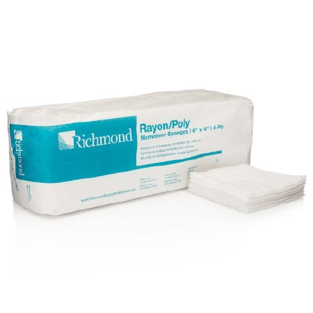 Richmond Dental Company Nonwoven Sponge 4 X 4 Inch 200 per Pack NonSterile 4-Ply Square - Case of 2000 - 300636-CS