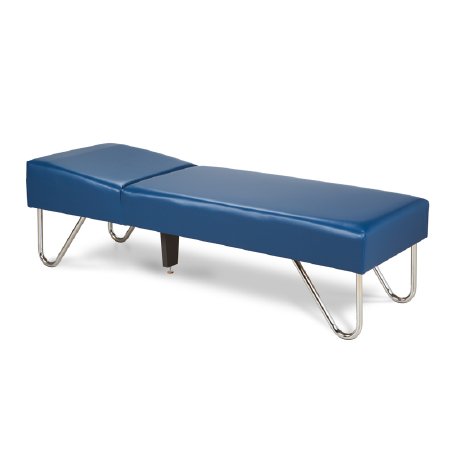 Clinton Industries Chrome-Leg Couch Recovery Couch Model 3600 Fixed Height - Each - 3600-24-3BK-EA