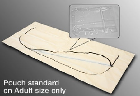 LDI Post Mortem Bag EnviroMed-Bag® 24 W X 48 L Inch Child Size Olefin Film Zipper Closure, Envelope Style - Case of 12 - EMD2-2448A-CS