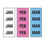 Steris Pre-Printed Label Key Surgical® Multipurpose Label Light Blue / Pink / White Tape Month Patterned 1/4 Inch - Each - T90101-EA