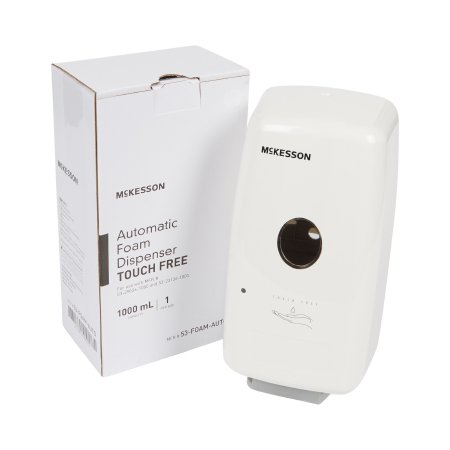 McKesson Hand Hygiene Dispenser McKesson White Plastic Touch Free 1000 mL Wall Mount - Each - 53-FOAM-AUTO-EA