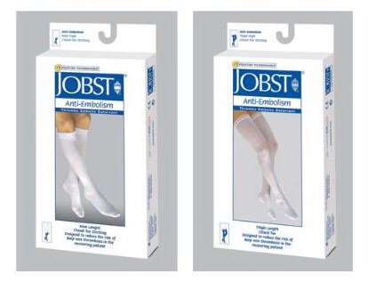 BSN Medical Anti-embolism Stocking Jobst® Thigh High Small / Short White Closed Toe - Pair - 111478-PR