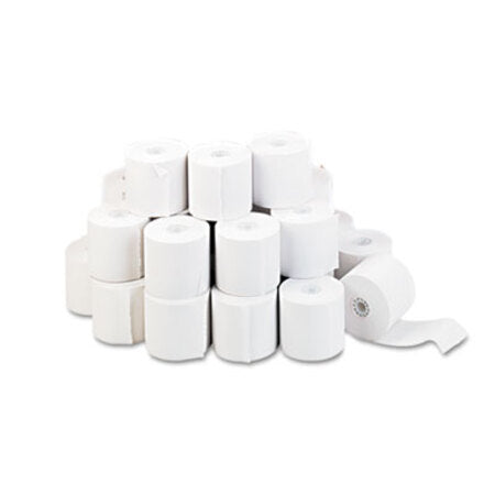 Universal® Impact and Inkjet Print Bond Paper Rolls, 0.5" Core, 2.25" x 130 ft, White, 100/Carton - CT/1 - UNV-35710GN-CT