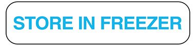 Health Care Logistics Pre-Printed Label Indeed Auxiliary Label White Paper Store In Freezer Blue Temperature Control 3/8 X 1-5/8 Inch - Pack of 1000 - 2282-PK