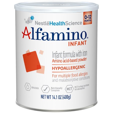 Nestle Healthcare Nutrition Infant Formula Alfamino® 14.1 oz. Can Powder Amino Acid Food Allergies - Case of 6 - 07613034788221-CS