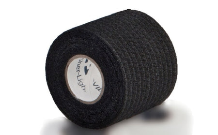 Cardinal Athletic Tape Sher-Light™ Black 2 Inch X 2-1/2 Yard Polyester / Cotton / Spandex NonSterile - Case of 25 - 8882317022-CS