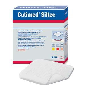 BSN Medical Foam Dressing Cutimed® Siltec® 2 X 2-1/2 Inch Without Border Film Backing Silicone Face Square Sterile - Box of 10 - 7328500-BX