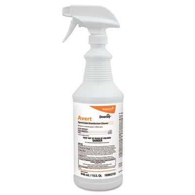 Lagasse Diversey™ Avert™ Surface Disinfectant Cleaner Pump Spray Liquid 32 oz. Bottle Chlorine Scent NonSterile - Case of 12 - DVO100842725-CS