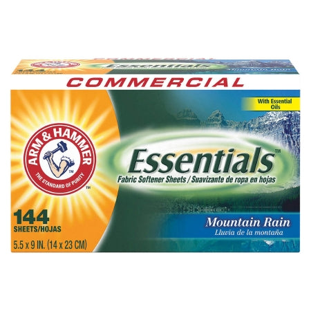 RJ Schinner Co Fabric Softener Arm & Hammer® Essentials® 144 Count Box Sheet Mountain Fresh Scent - Box of 144 - 33200-00102-BX