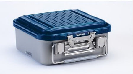 V. Mueller Sterilization Container Genesis® 4 X 8 X 12 Inch - Each - CD0-4C-BLUE-EA