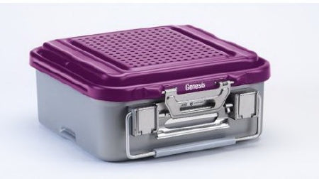 V. Mueller Sterilization Container Genesis® 4 X 8 X 12 Inch - Each - CD0-4C-PURPLE-EA