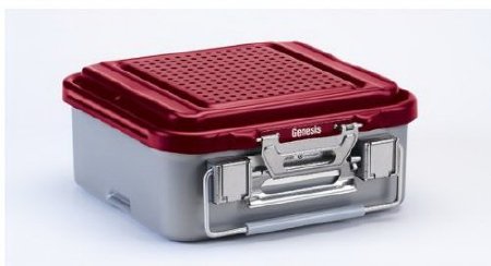 V. Mueller Sterilization Container Genesis® 4 X 8 X 12 Inch - Each - CD0-4C-RED-EA